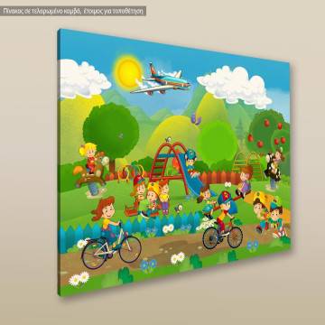 Kids canvas print At the playground II 2