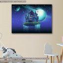 Kids canvas print Floating castle