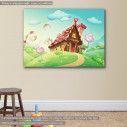 Kids canvas print Sweet house