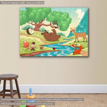 Kids canvas print Countryside