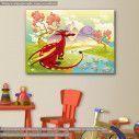 Kids canvas print Red dragon