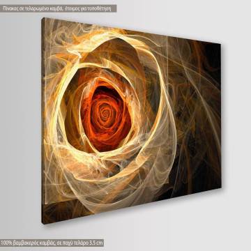 Πίνακας σε καμβά Τριαντάφυλλο Fractal rose Καμβάς τελαρωμένος Όψη 1 2