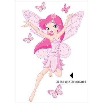 Kids wall stickers Fairies, butterflies and castle 2