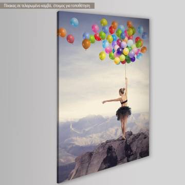 Canvas print Dancer with balloons View 1 2