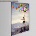 Canvas print Dancer with balloons, side