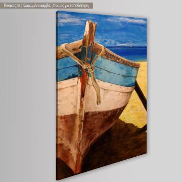 Πίνακας σε καμβά Old boat painting Όψη 1 2