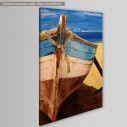 Canvas print Old boat painting, side