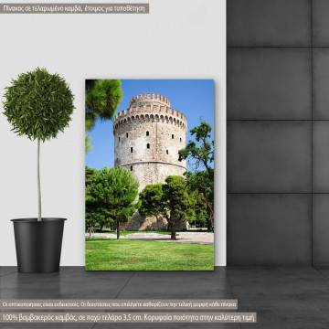 Πίνακας σε καμβά Λευκός Πύργος όψη, Θεσσαλονίκη
