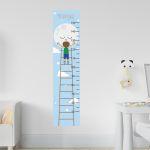 Wall stickers height measure Kiss for goodnight