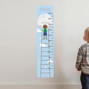 Wall stickers height measure Kiss for goodnight 2