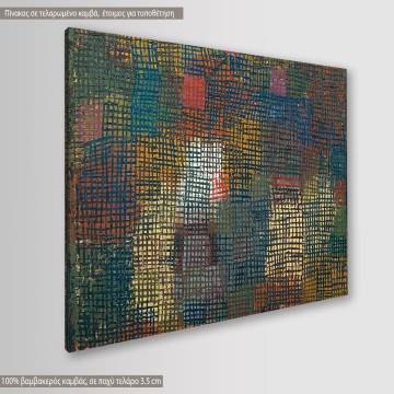 Canvas print  Colors from a distance Klee Paul cropped Framed canvas View 1 2