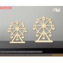 Wooden Ferris wheel  park decorative figure