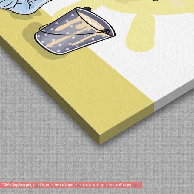 Kids canvas print Artist cat