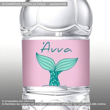 Sticker label Mermaid tale