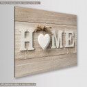Canvas print HOME, side