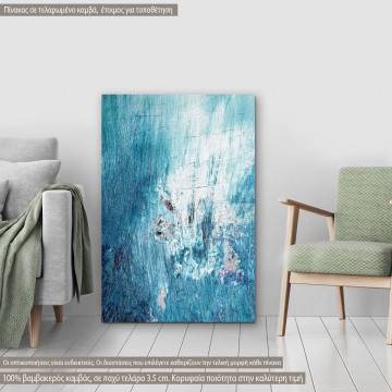 Canvas print Blue abstract  vertical