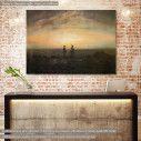 Canvas print  Two men by the sea, Caspar  D. F, cropped