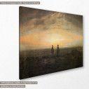 Canvas print  Two men by the sea, Caspar  D. F, cropped, side
