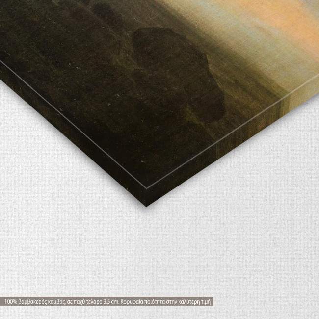 Canvas print  Two men by the sea, Caspar  D. F, cropped, detail