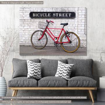 Canvas print Bicycle street