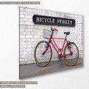 Canvas print Bicycle street, side