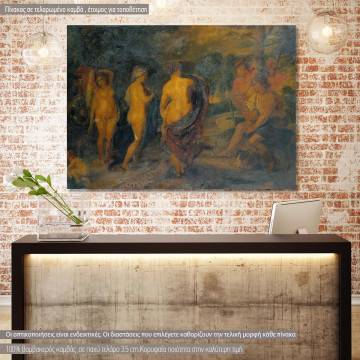 Πίνακας ζωγραφικής Judgement of Paris, Rubens Peter Paul, αντίγραφο σε καμβά