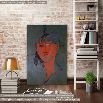 Canvas print Study of a head, Modigliani