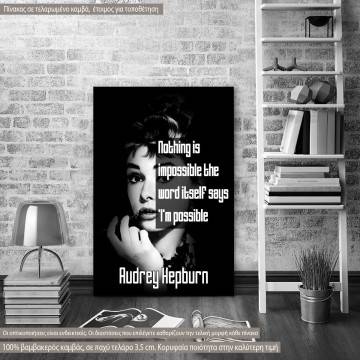 Canvas print A journey of a thousand miles, Black & White