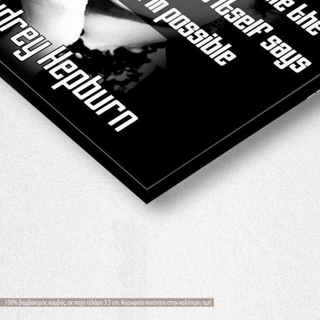 Canvas print A journey of a thousand miles, Black & White, detail