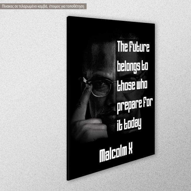 Canvas print A journey of a thousand miles, Black & White, side