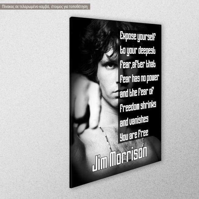 Πίνακας σε καμβά, Expose yourself..., Jim Morrison, κοντινό