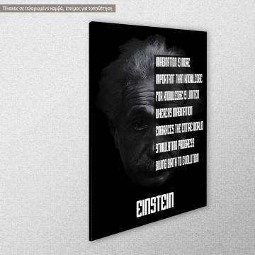 Πίνακας σε καμβά Imagination... A. Einstein Όψη 1 2