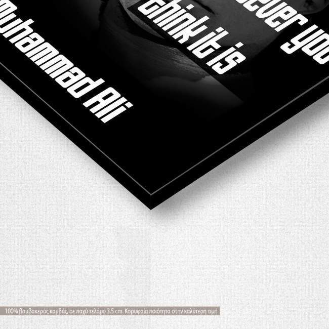 Canvas print A journey of a thousand miles, Black & White, detail