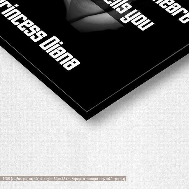 Canvas print A journey of a thousand miles, Black & White, detail