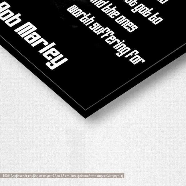 Canvas print A journey of a thousand miles, Black & White, detail