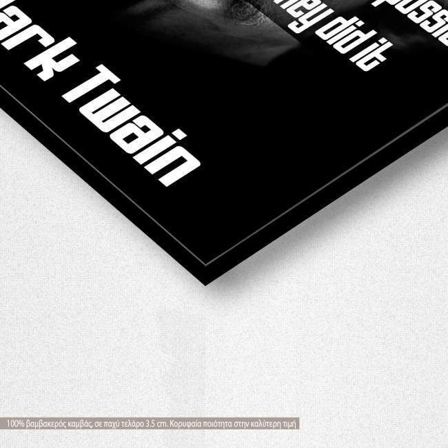 Canvas print A journey of a thousand miles, Black & White, detail