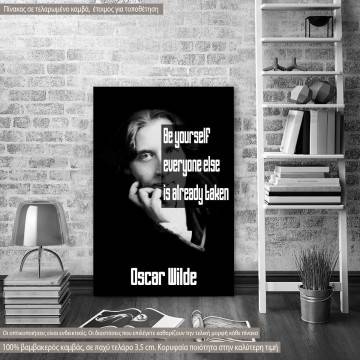 Πίνακας σε καμβά Be yourself..., Oscar Wilde