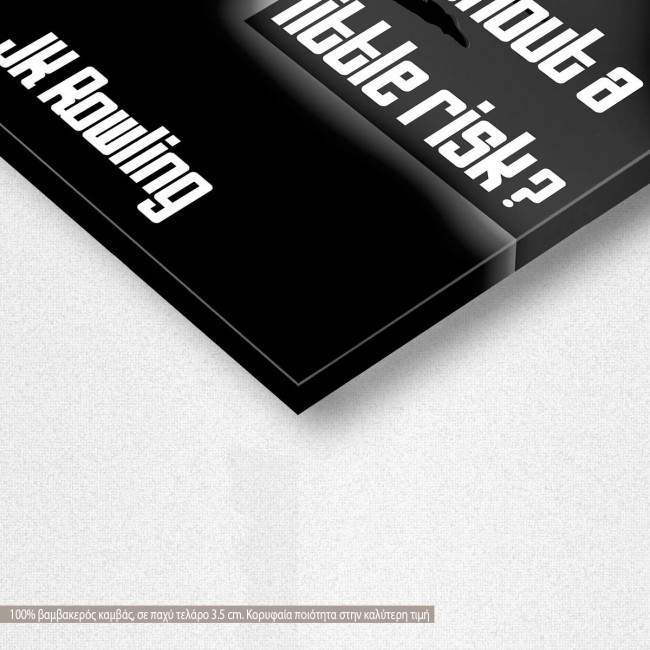 Canvas print A journey of a thousand miles, Black & White, detail