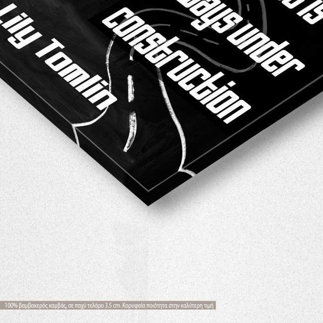 Canvas print A journey of a thousand miles, Black & White, detail