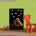 Kids canvas print Little prince, night sky