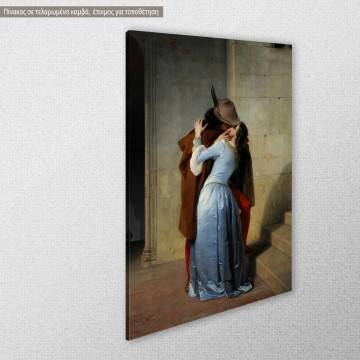 Πίνακας ζωγραφικής The kiss Hayez F αντίγραφο σε καμβά Όψη 1 2