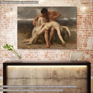 Πίνακας ζωγραφικής The first mourning, Bouguereau W. A, αντίγραφο σε καμβά