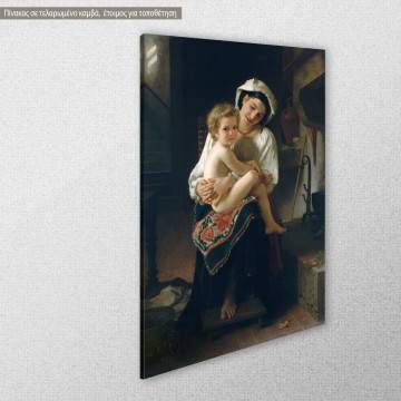 Πίνακας ζωγραφικής Young mother gazing at her child Bouguereau W. A αντίγραφο σε καμβά Όψη 1 2