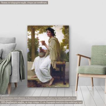 Canvas print Bacchante, Bouguereau W. A.