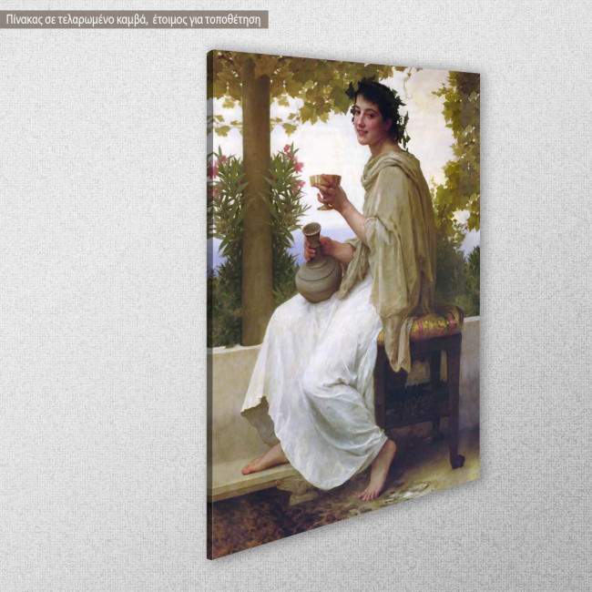 Canvas print Bacchante, Bouguereau W. A, side