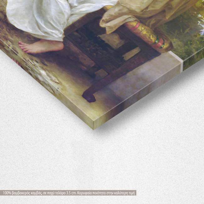 Canvas print Bacchante, Bouguereau W. A, detail