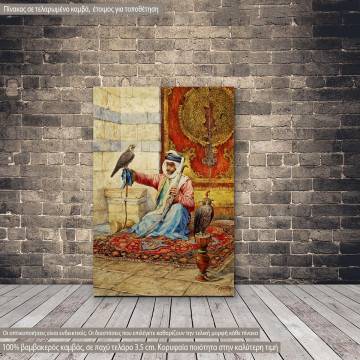 Canvas print Arab falconer, Karazin