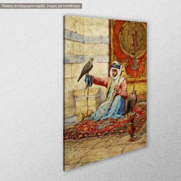 Canvas print Arab falconer Karazin View 1 2