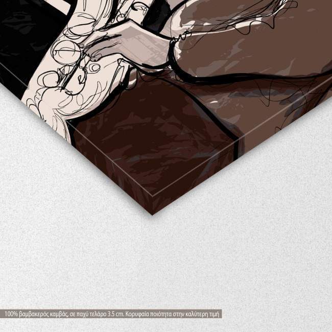 Canvas print Jazz band, detail