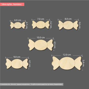 Wooden decorative figure Candy 2